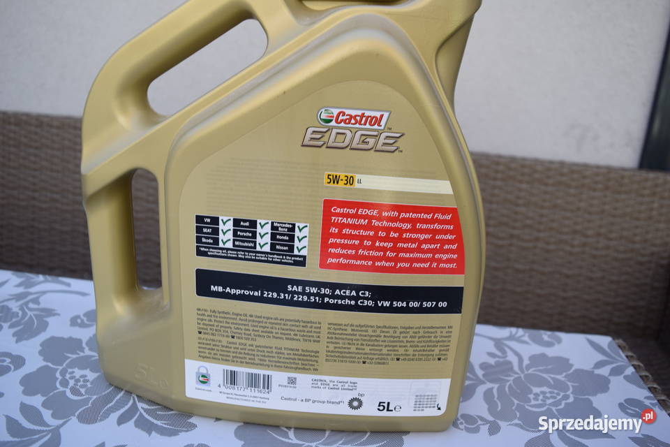 Olej CASTROL EDDE 5W305 Litrów Okazja Olsztyn sprzedam