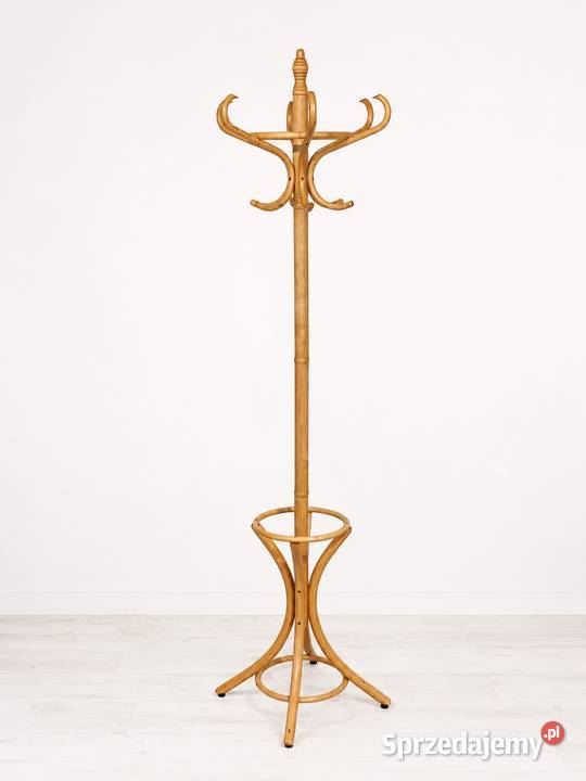 Klasyczny Wieszak Stojący w Stylu Thonet Gięte Poddębice