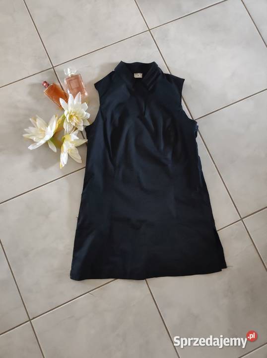 elegancka klasyczna sukienka mini stójka mała Kielce
