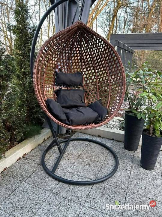 Kokon ogrodowy fotel wiszący leżak metal Kraśnik