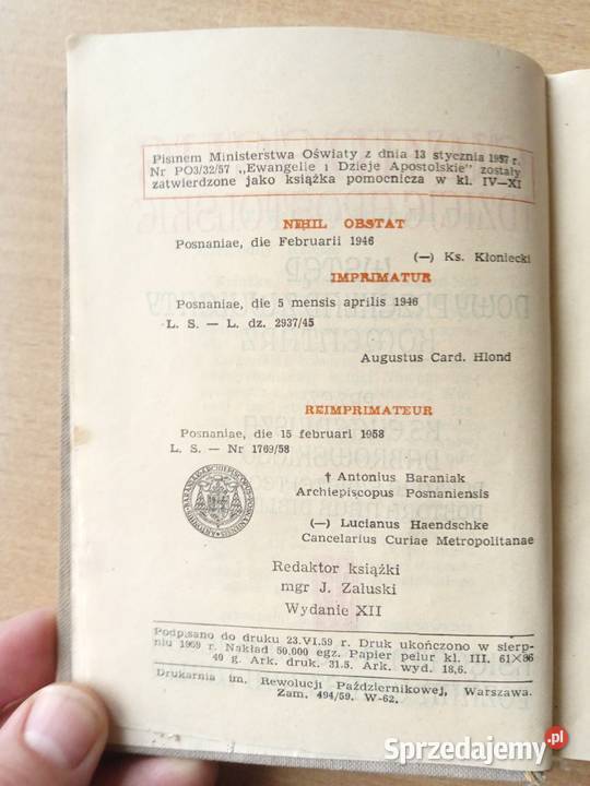 Ks Eugeniusz Dąbrowski Ewangelie i dzieje Miechów