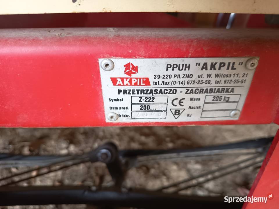 Taśmówka przewracarka grabarka akpil Rzeszów