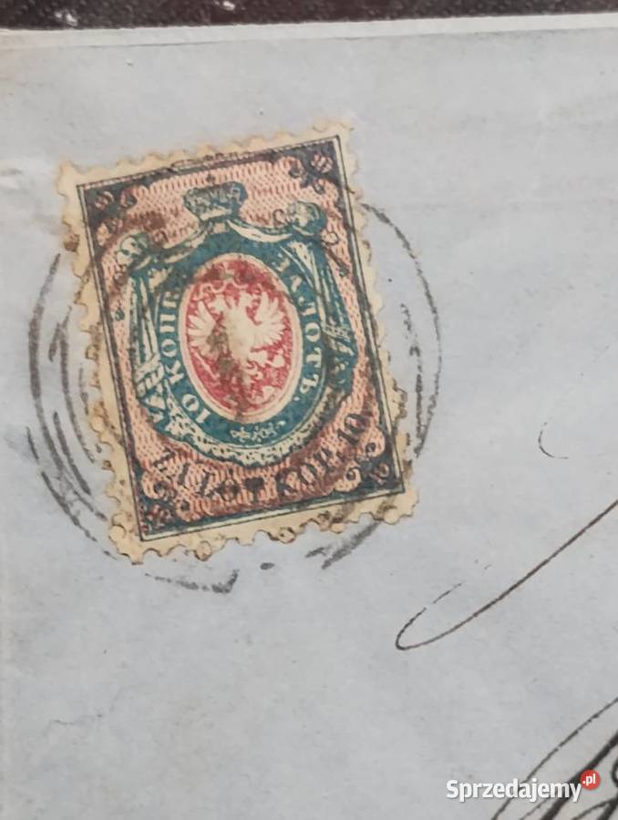 Koperta z Fi 1B Królestwo Polskie 1860 Gwarancja