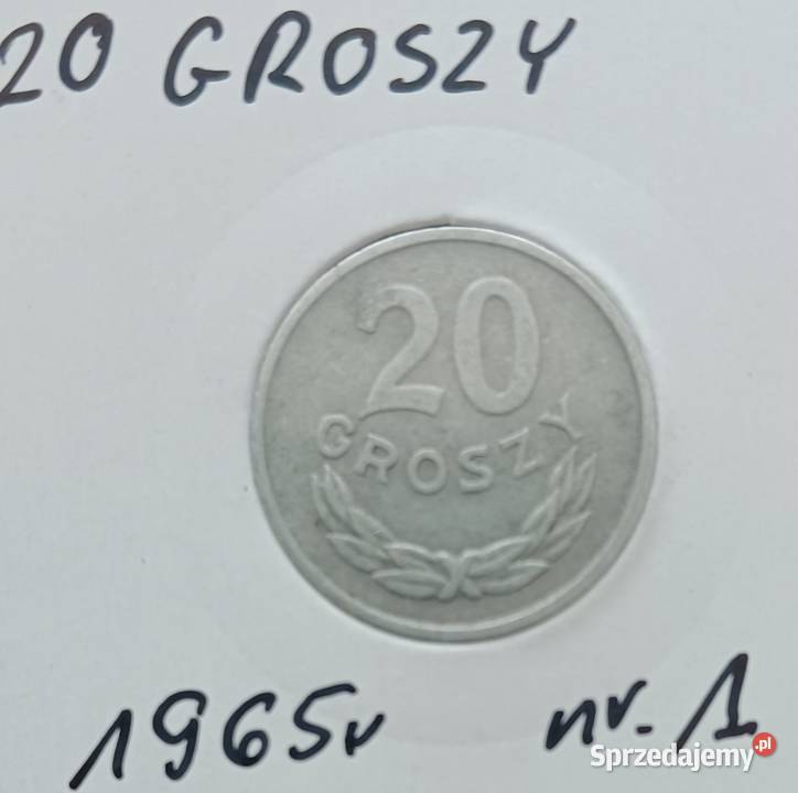 20 Groszy 1965 r 1 PRL Piękne wielkopolskie