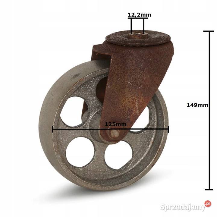 Koło obrotowe kółko retro vintage 125mm 100 Kółka Kozienice