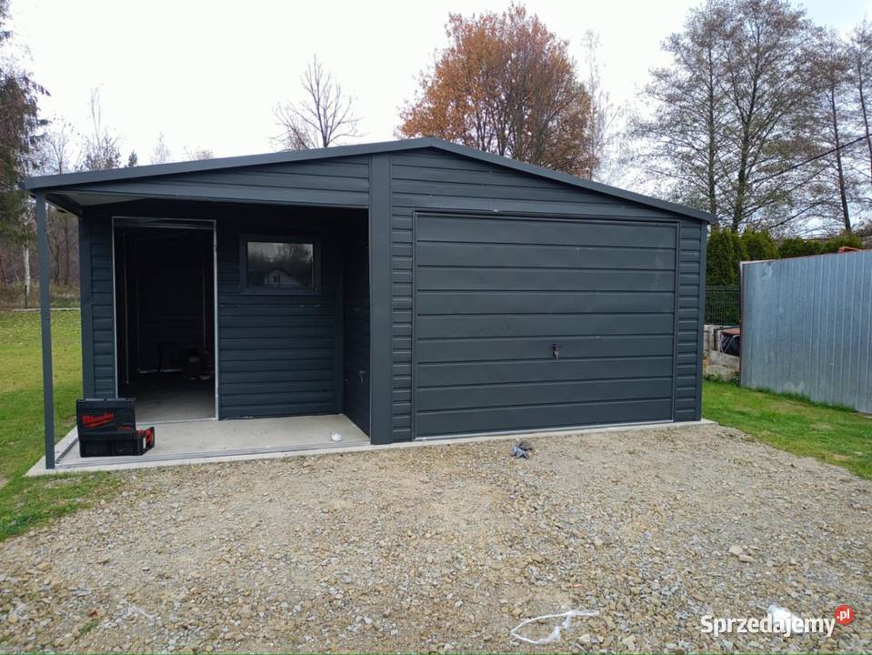 Garaż Blaszany Blaszak z pomieszczeniem Olecko-Kolonia