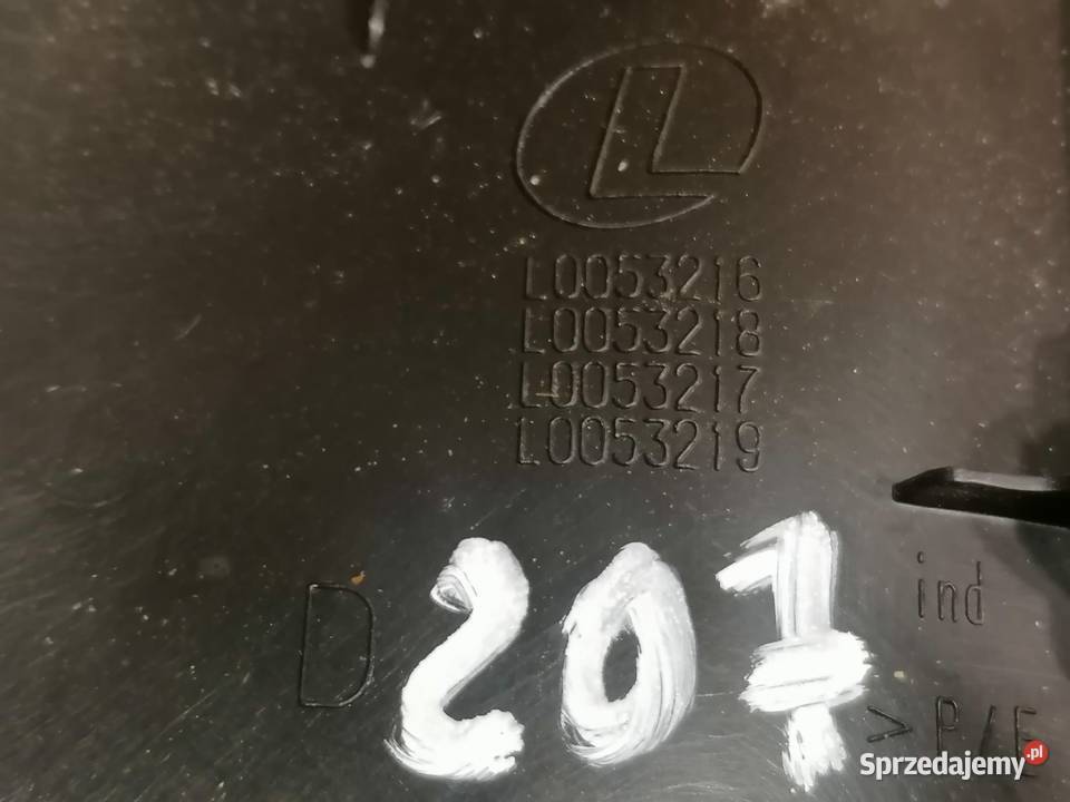osłona fotel prawy L0053216219 Peugeot 207 r0612 łódzkie Piotrków Trybunalski
