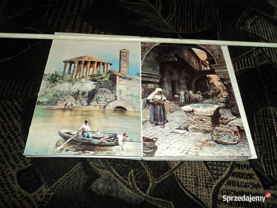 20 włoskich pocztówek Roma sparita harmonijka Nowy Sącz
