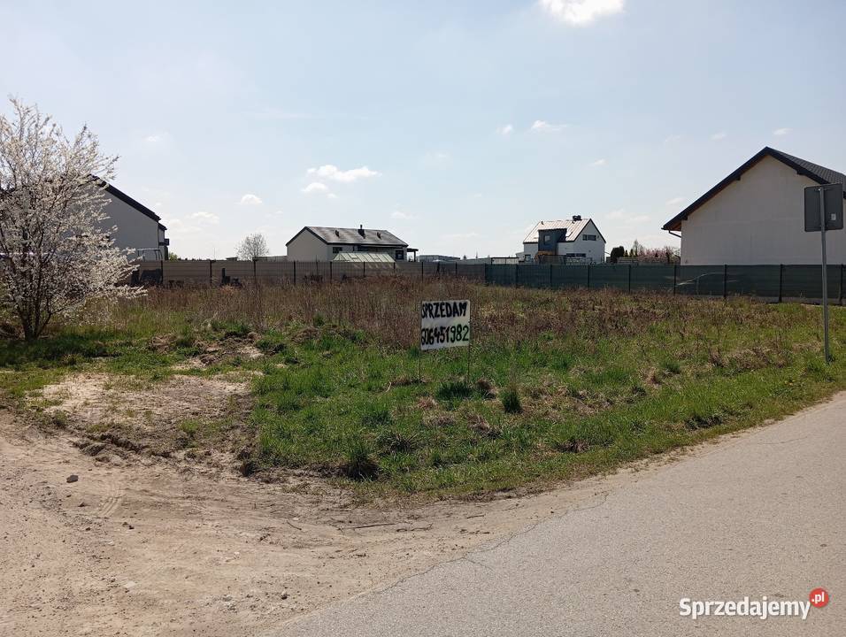 działka budowlana Witów 996m2 woda z licznikiem łódzkie Piotrków Trybunalski