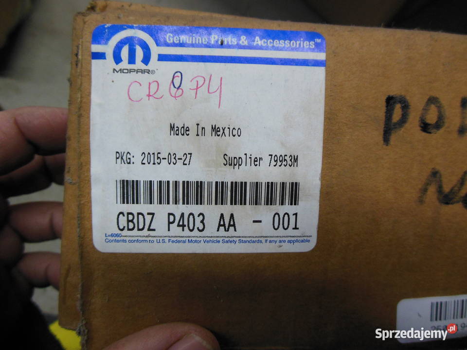 CBDZP403AA NABÓJ PODUSZKI POWIETRZNEJ DODGE sprzedam