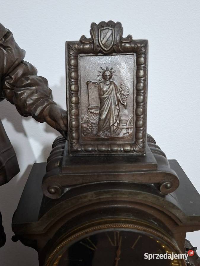 Kominkowy zegar marmurowy francuski podkarpackie Rzeszów