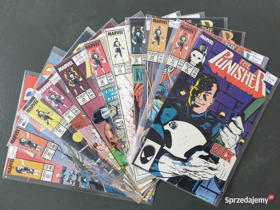 The Punisher zestaw 11 komiksów Marvel USA lata Rok wydania 1988 Gdynia