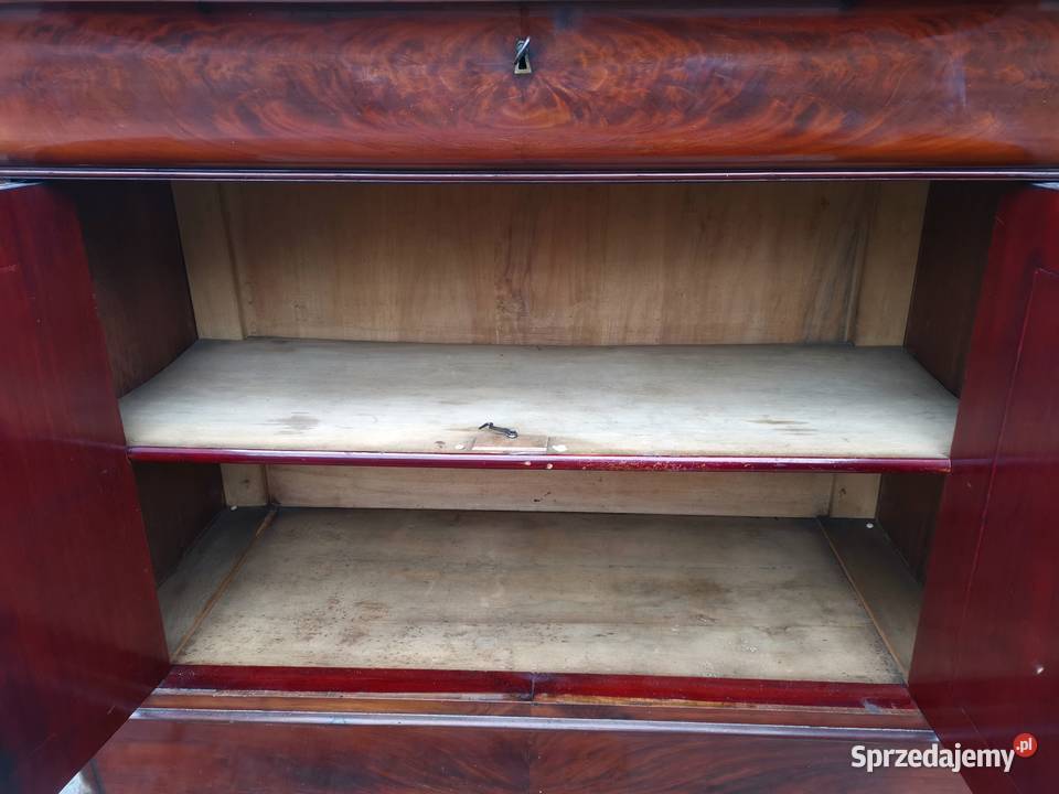 Piękna komoda biedermeier XIXw KOMPLET Wałbrzych