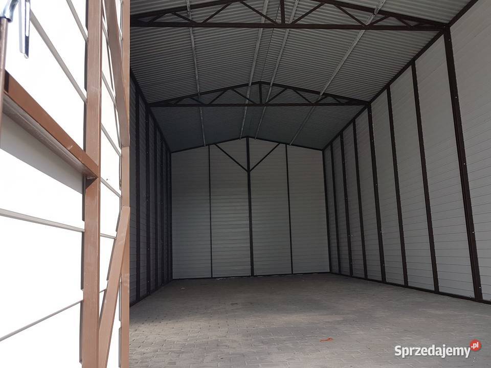 Blaszana montowana hala 5x10m złoty dąb jasny Kraków