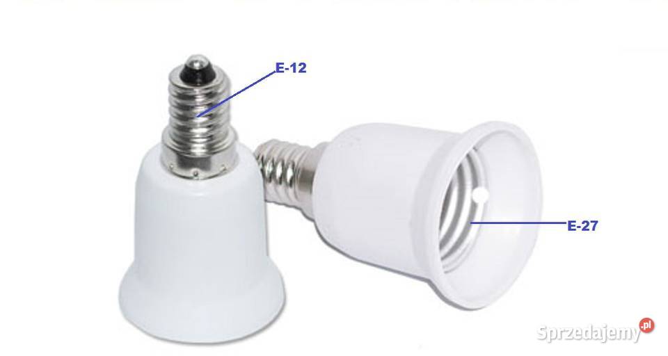 Adapter oprawki E12 E27 Oświetlenie