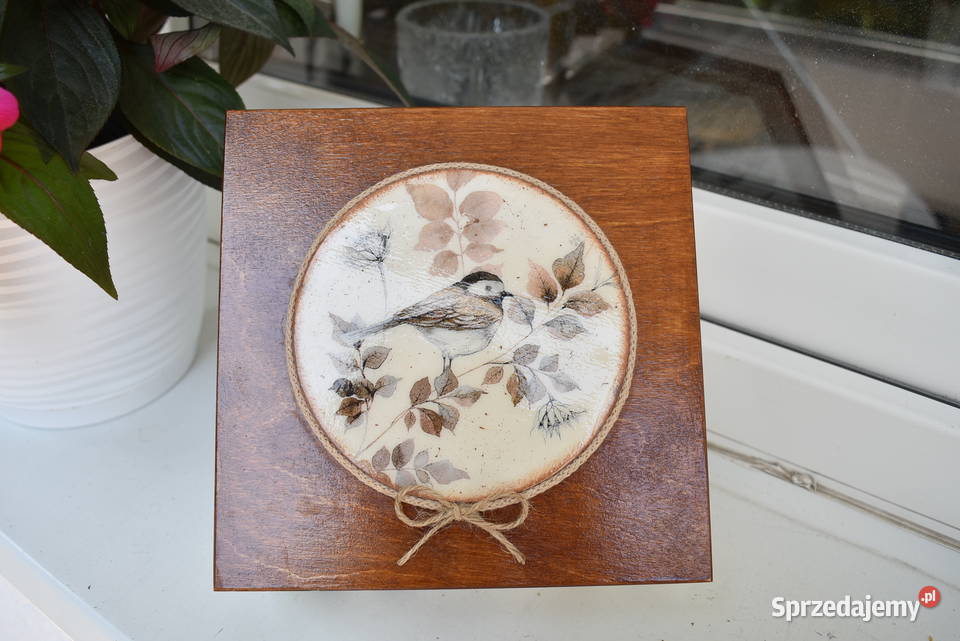 Pudełko rękodzieło decoupage Rękodzieło Warszawa