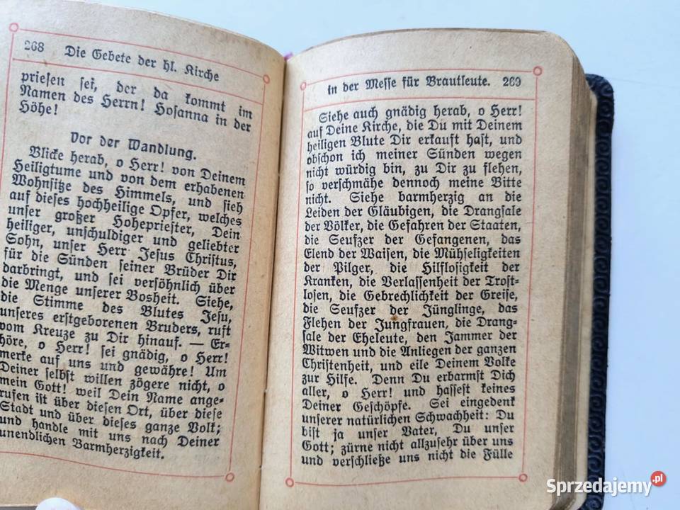 Star modlitewnik w jniemieckim 1908 r Antyki