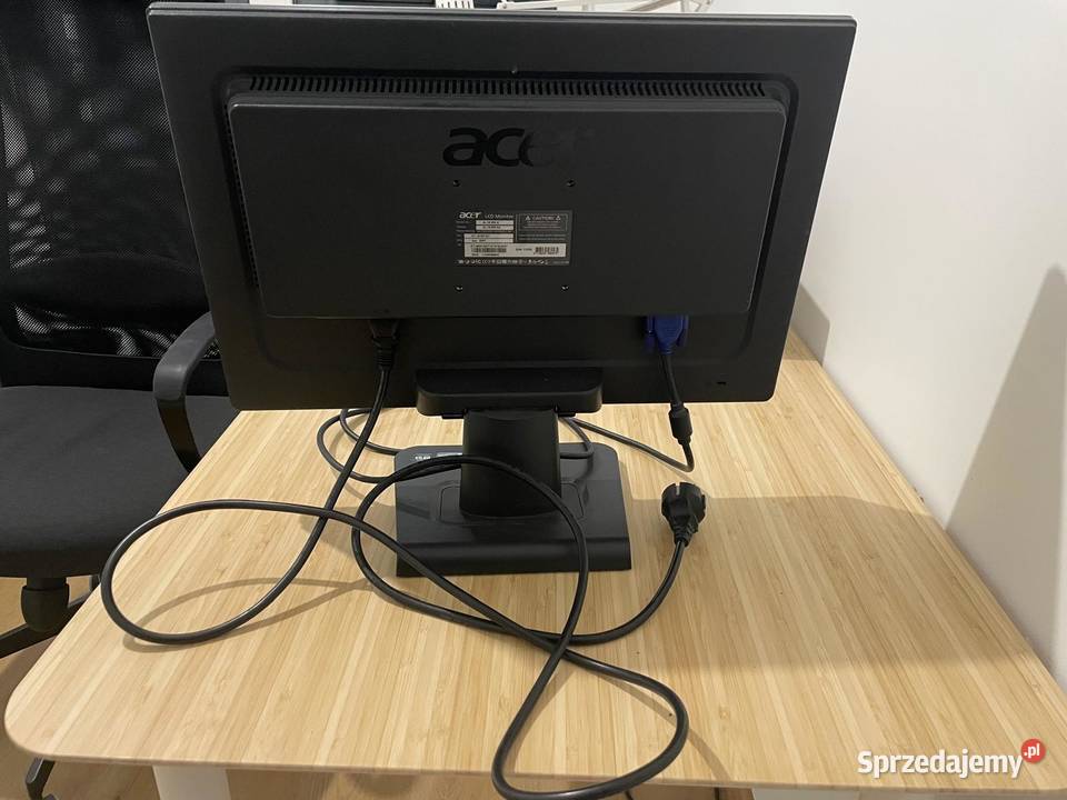 Monitor LCD 19 ACER AL1916W Monitory i projektory mazowieckie Warszawa