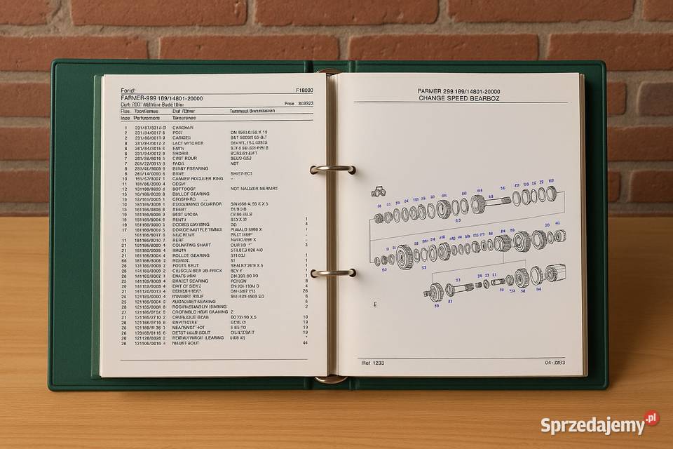 Katalog Części do Fendt Farmer 309 LS rocznik