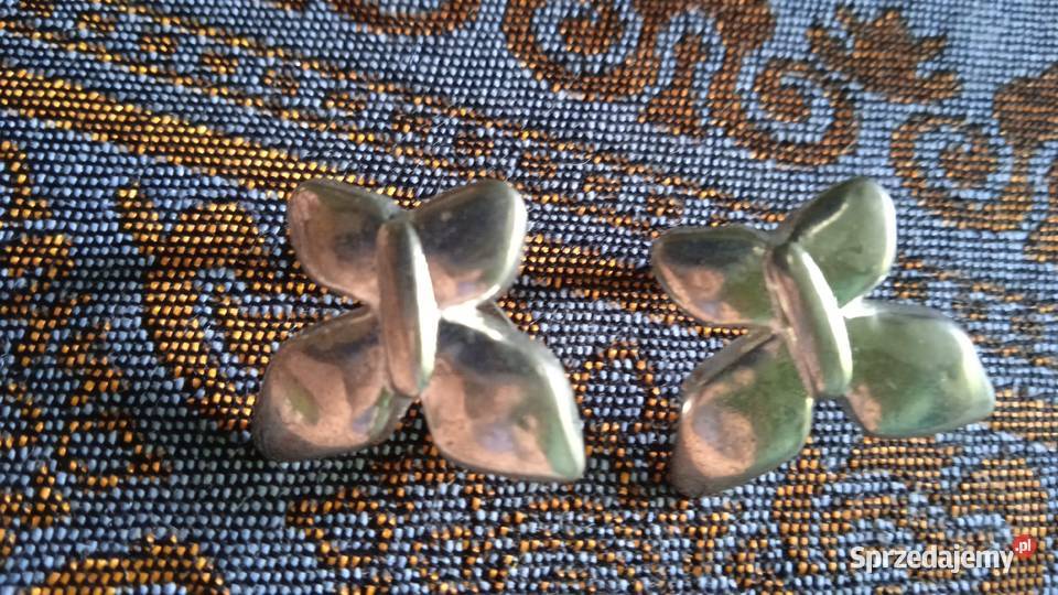 DWIE POSREBRZANE PRZEWIESZKI MOTYLE Piła