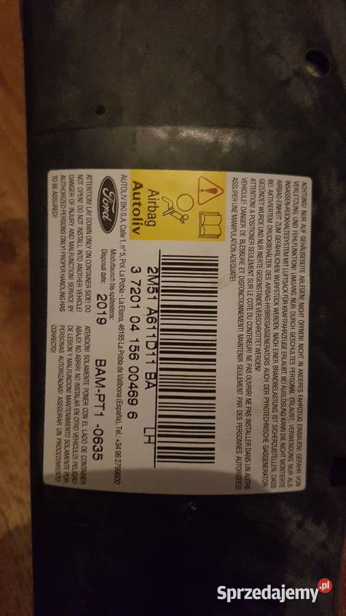 Poduszka powietrzna siedzenia nieuszkodzony łódzkie