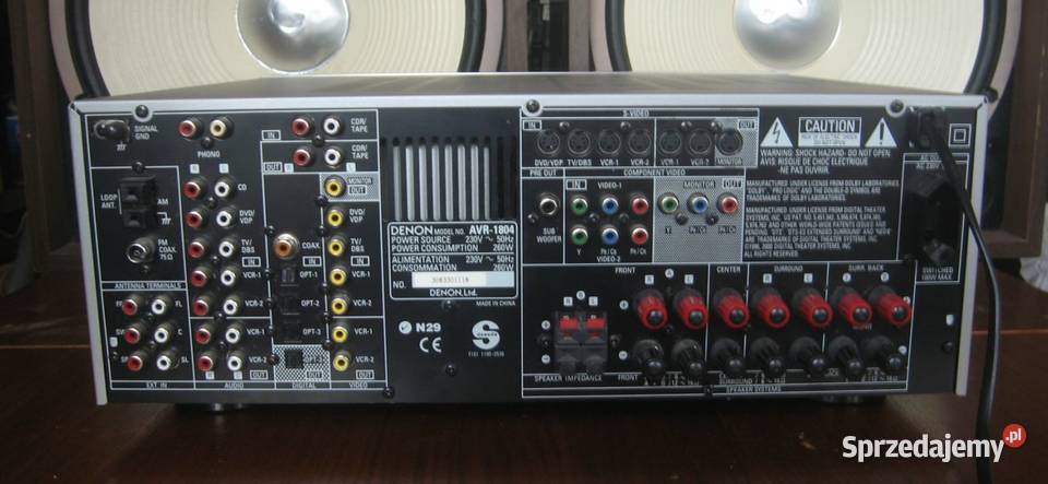 Denon AVR1804 Potężny Amplituner 6x125 W Pilot Sandomierz