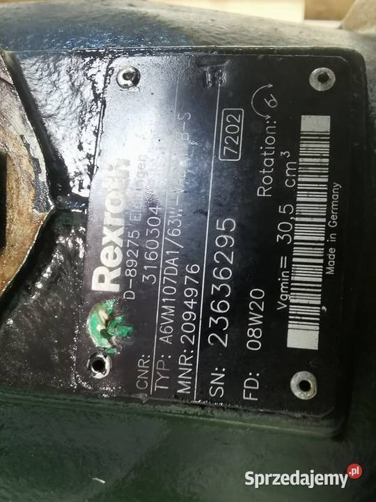 Hydromotor Rexroth A6VM107DA1 Wilkowo