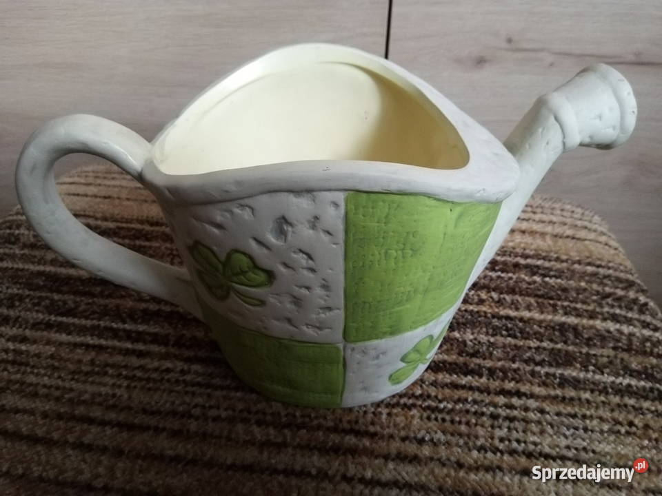 naczynia konewka ceramiczna wykonane ręcznie do Zielona Łąka
