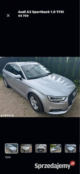 Audi A3 benzyna stan led matrix 79tyśKM bogata kurtyny powietrzne Łaniewo