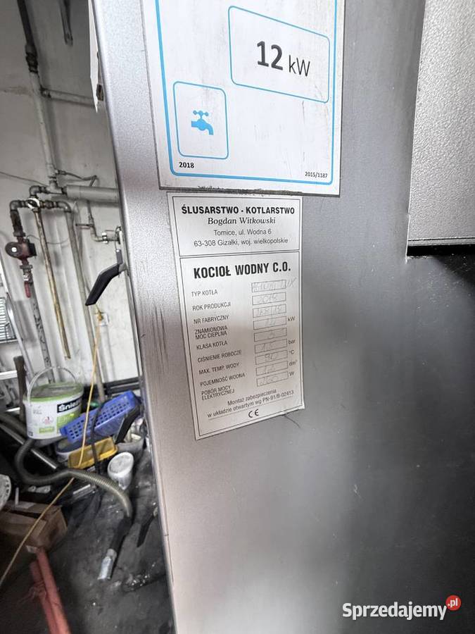 Piec na ekogroszek 12 kw z podajnikiem plus ups zachodniopomorskie Szczecinek
