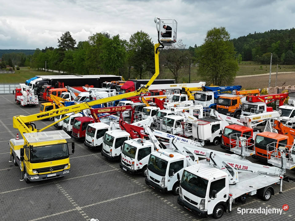 Mercedes Atego Zwyżka WUMAG WT 170 17m w bok 12m elektryczne lusterka Widełki