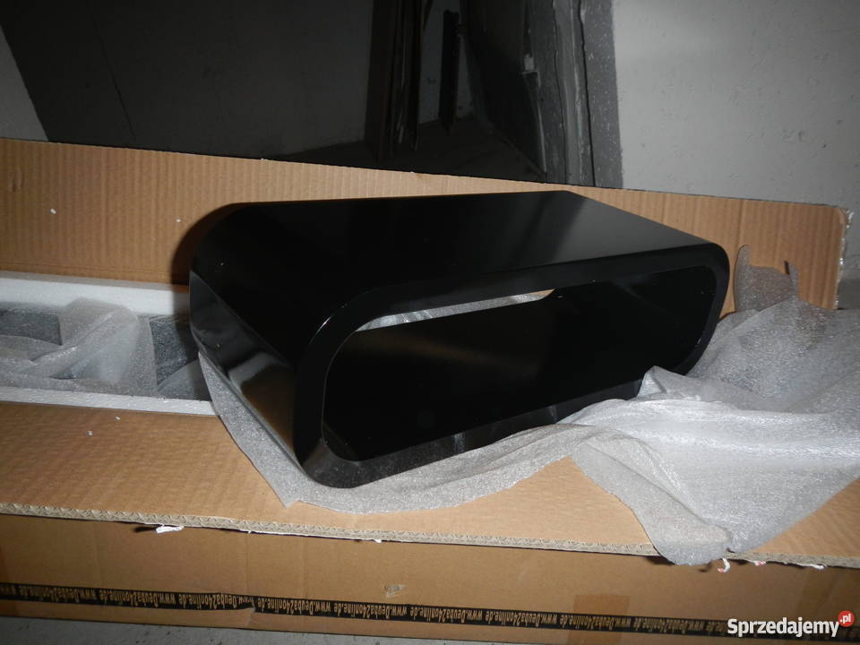 półka na dekoder ozdobna czarna połysk Lublin