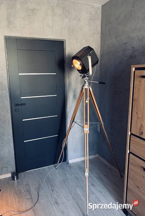 Lampa teatralna lata 6080 PRL Vintage loft Poznań