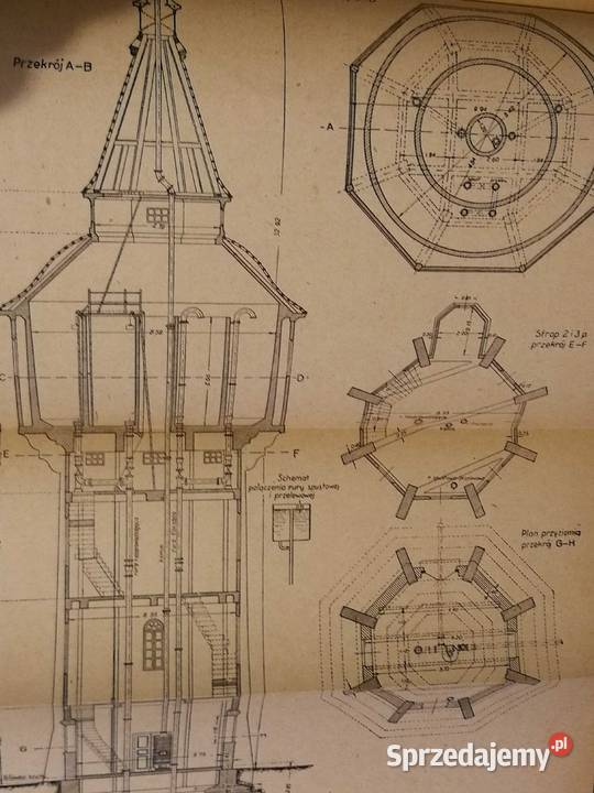 Budownictwo kolejowe Budynki kolejowe 1949 Antykwariat Szczecin