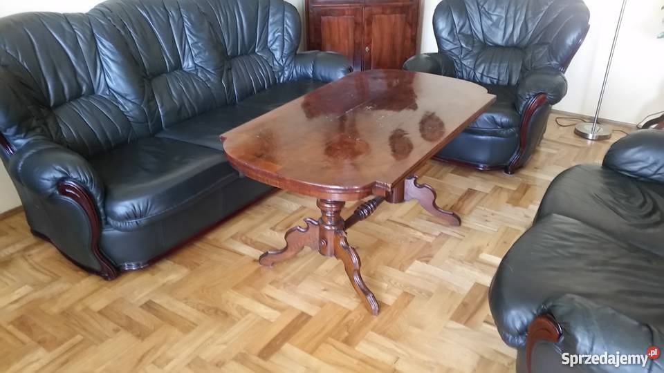 Drewniany elegancki stół ława w wysokim połysku Stoły, krzesła, biurka Kraków