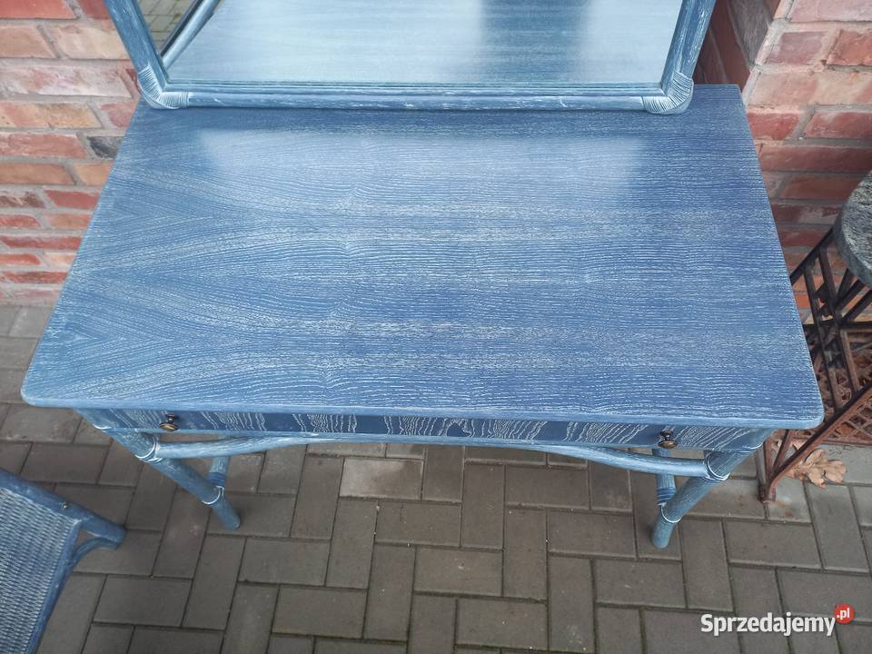Sypialnia bambusowa włoska niebieski kolor 90cm Gawroniec