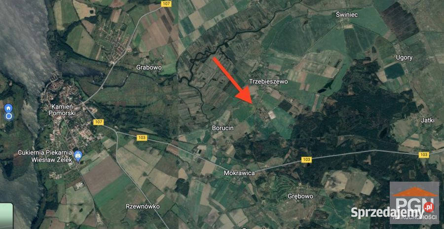 Sprzedaż gruntu 3000m2 Kamień Pomorski Nieruchomości sprzedam