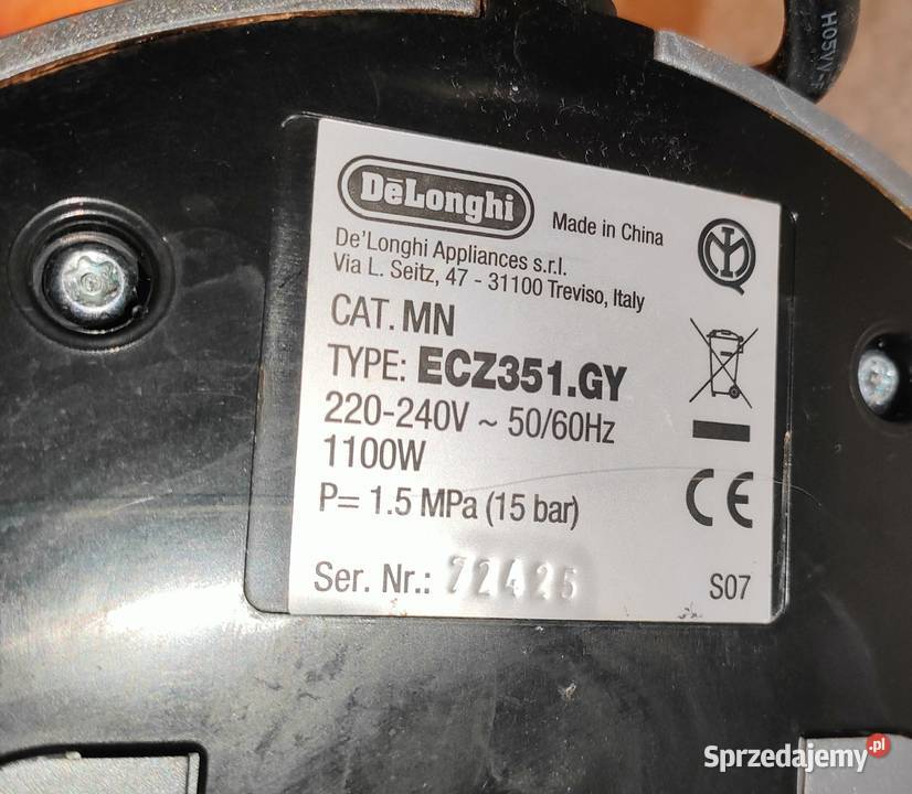 Ekspres DeLonghi Scultura EC Bielsko-Biała