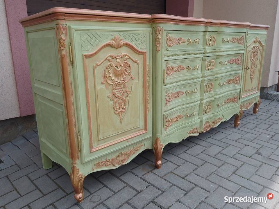 Komoda Ludwikowska Stylowa Rzeźbiona Antyczna Komody