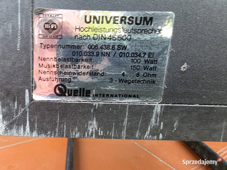 super kolumny universum hifiled1500 vintage śląskie Chełm Śląski