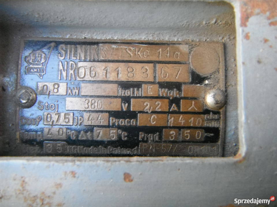 SZJSKe 14a silnik 08kW 380V 1410 obrmin Tamel Chlewiska