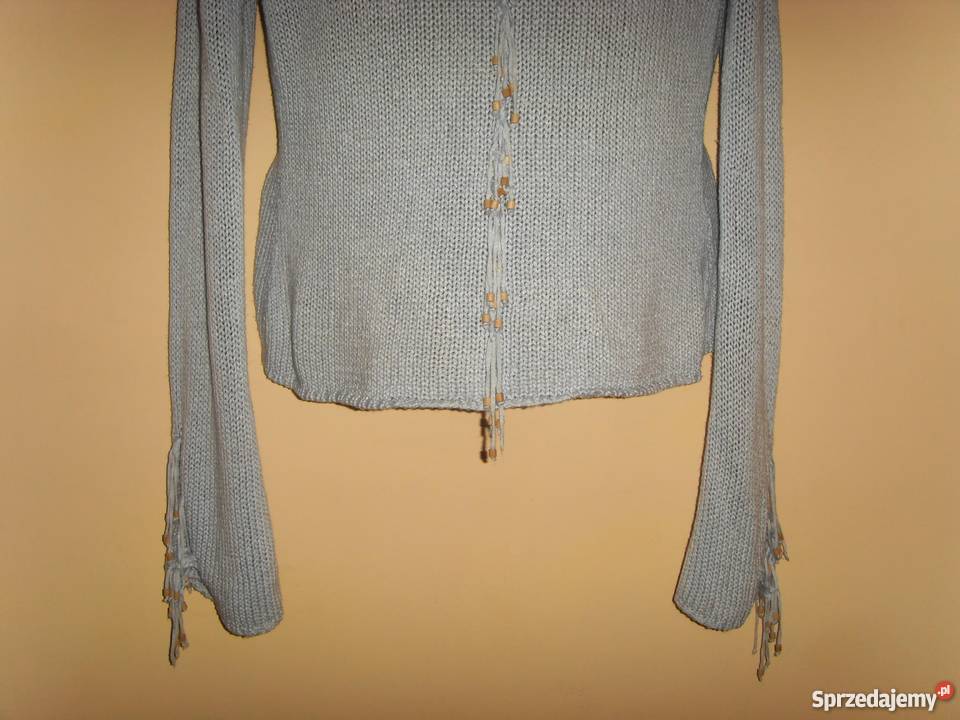 SWETEREK DAMSKI NIEBIESKI KORALIKI WROCŁAW Wrocław