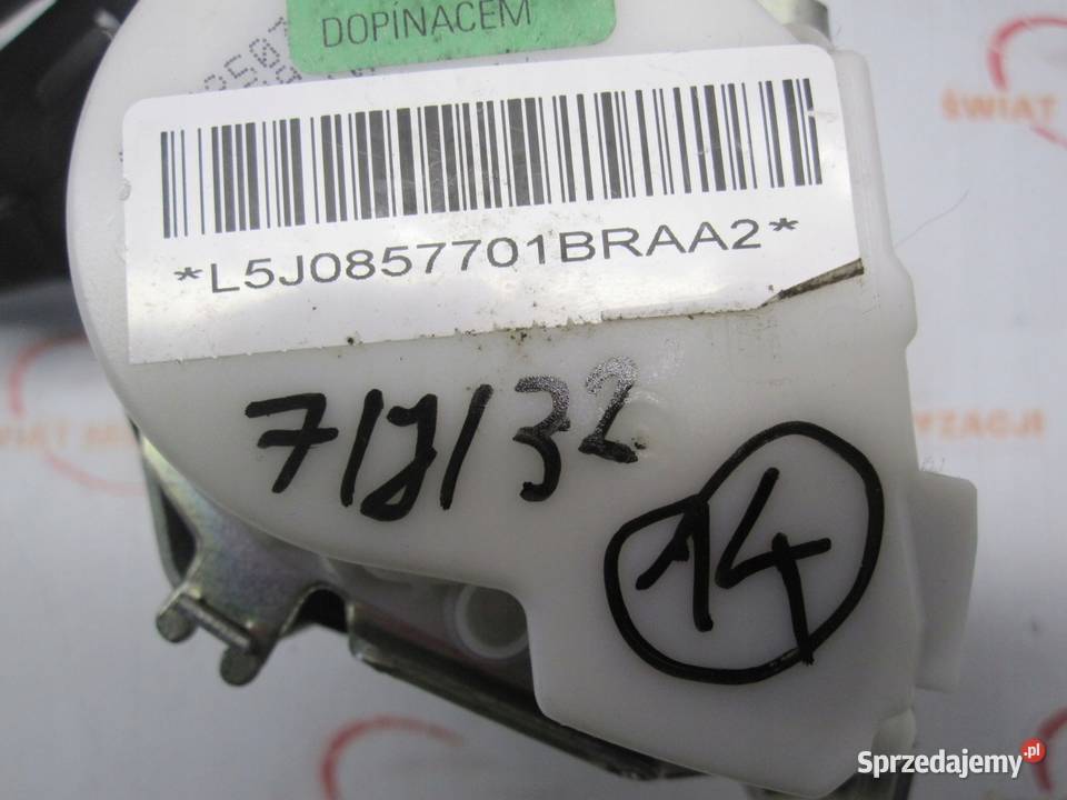 SKODA FABIA II LIFT 13r pas bezpieczeństwa lewy Kielce