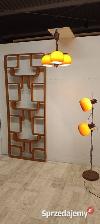lampa podłogowa i żyrandol vintage Węgry łódzkie