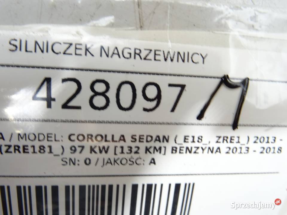 SILNICZEK NAGRZEWNICY TOYOTA 1138003540 COROLLA Silniki