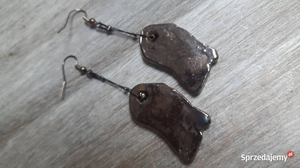 Kolczyki ceramiczne ręcznie wykonane Otwock sprzedam