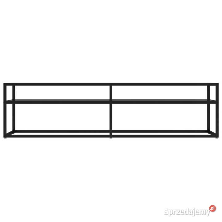 Szafka pod TV czarna 160x40x405 hartowane szkło Warszawa