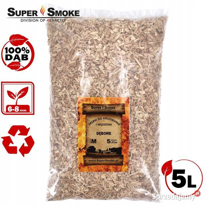 Zrębki Wędzarnicze Super Smoke DĄB KL08 68mm Białystok