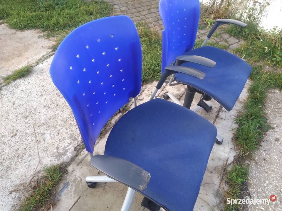 Dwa krzesła biurowe obrotowe Sitag Lublin