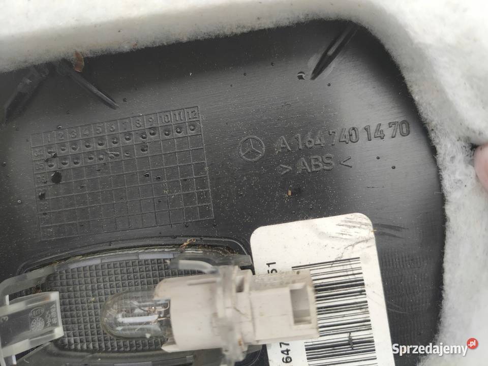 MERCEDES W164 ML TAPICERKA OSLONA KLAPY Klapy bagażnika Przemęt